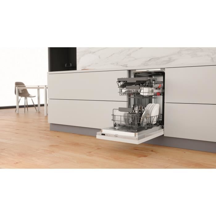Lavastoviglie da incasso WHIRLPOOL WSIC3M27C - 10 coperti - Induzione - Larghezza 45 cm - 47 dB