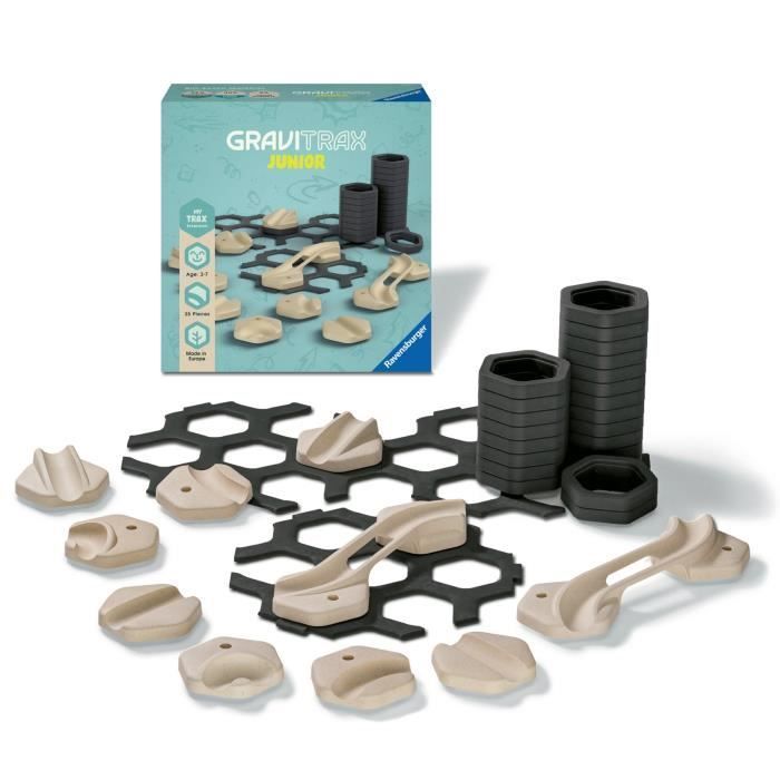 GraviTrax JUNIOR Set d'extension Rails - My Trax 35 pièces - Circuits de billes - dès 3 ans - 27401 - Ravensburger