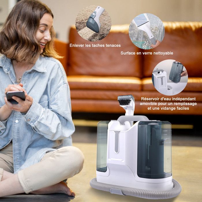MONMECD K15-AC Waterstofzuiger - 1,8L - 450W - 6 Zuigmonden