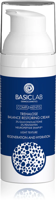 Lehký regenerační krém BasicLab Dermocosmetics Complementis s regeneračním účinkem