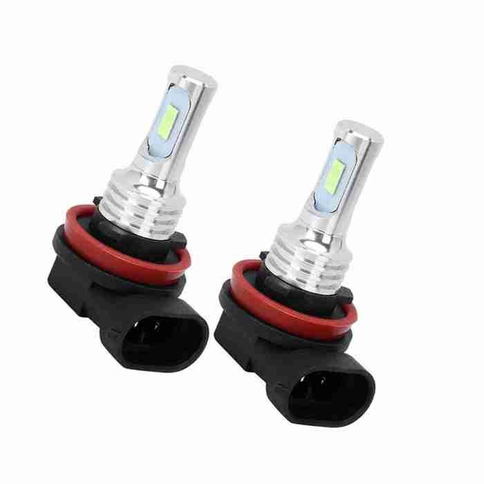 SHI- 2 bombillas LED antiniebla H8/H11 de 80 W y 8000 K, color azul hielo, 12-24 V, universales para faros de coche