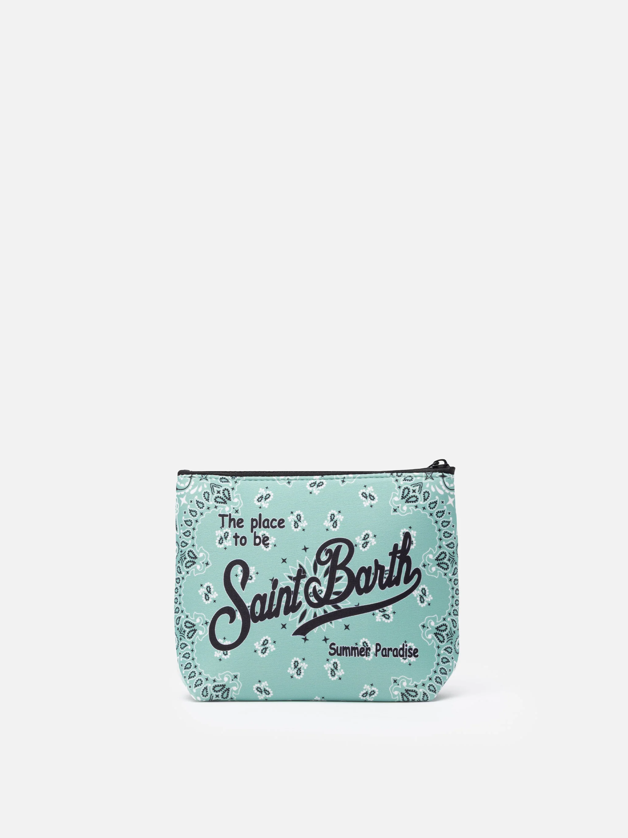 Aline Scuba Clutch-Tasche mit Bandana-Print