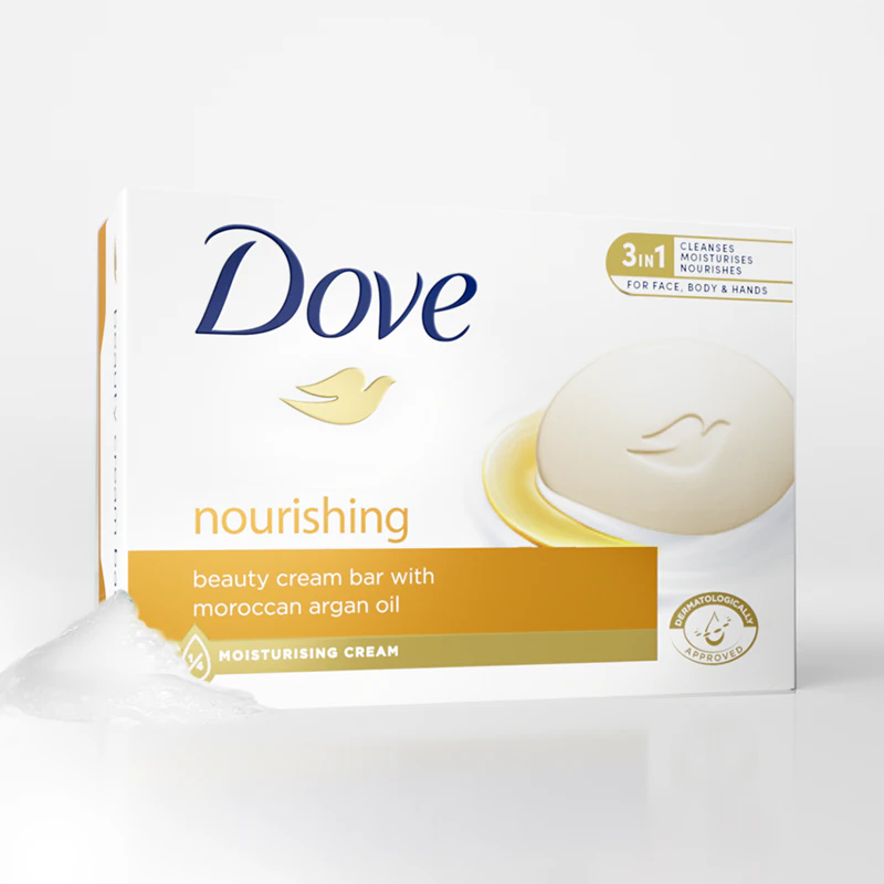 Dove Výživná krémová čistiaca tableta s arganovým olejom