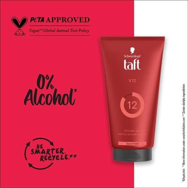Gel za lase Taft V12 Level 12, 150 ml