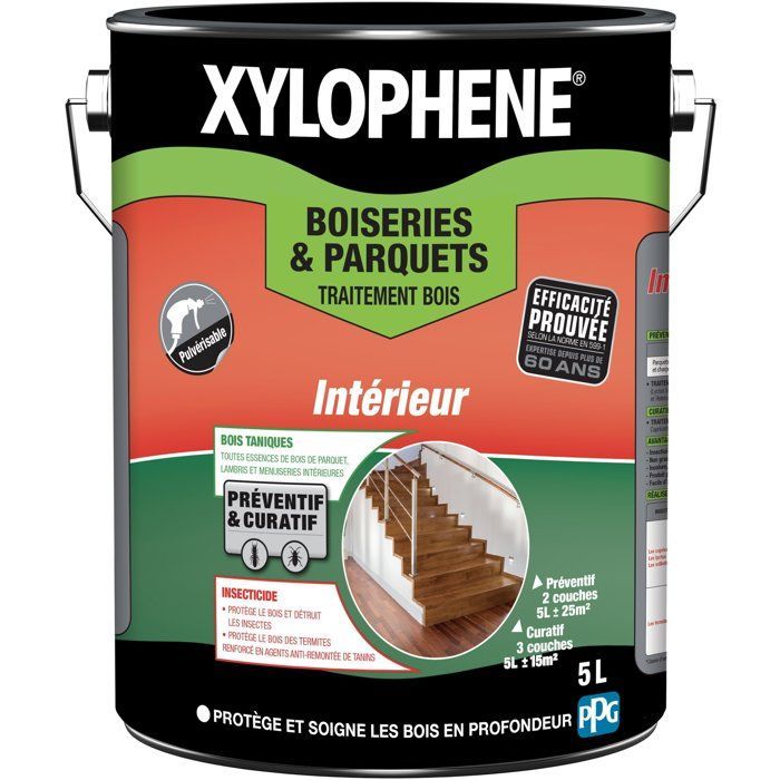 Traitement bois & parquets - Incolore - Xylophene - 5L