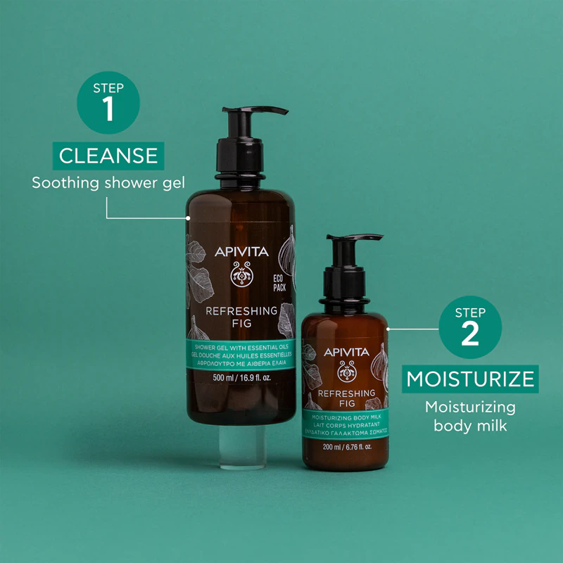 Apivita Refreshing Fig Shower Gel osviežujúci sprchový gél s esenciálnymi olejmi