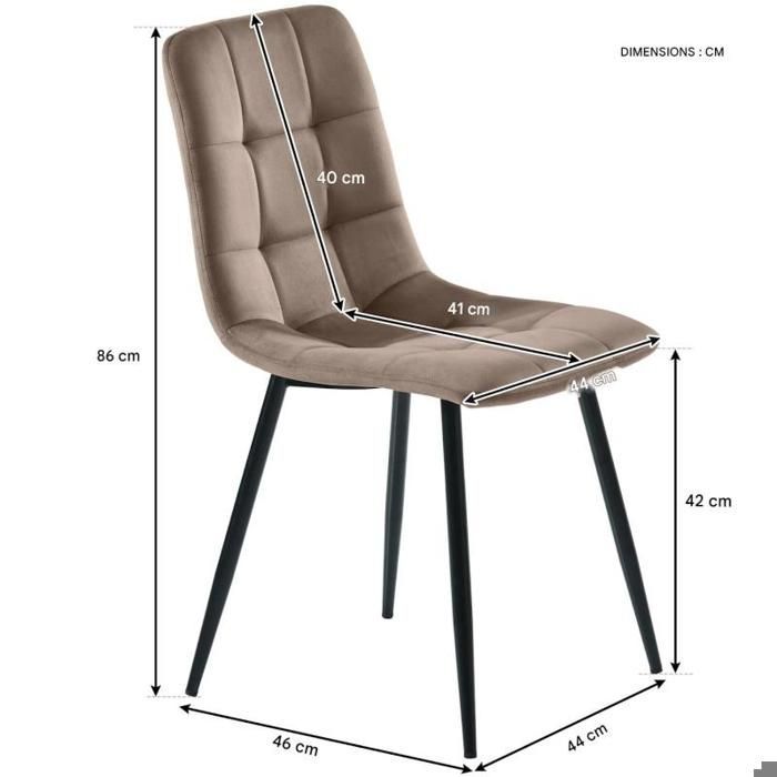 Table à Manger avec 4 chaises, Set Table et Chaise Cuisine Salon Moderne, chaises en velours marron, pieds de table dorés