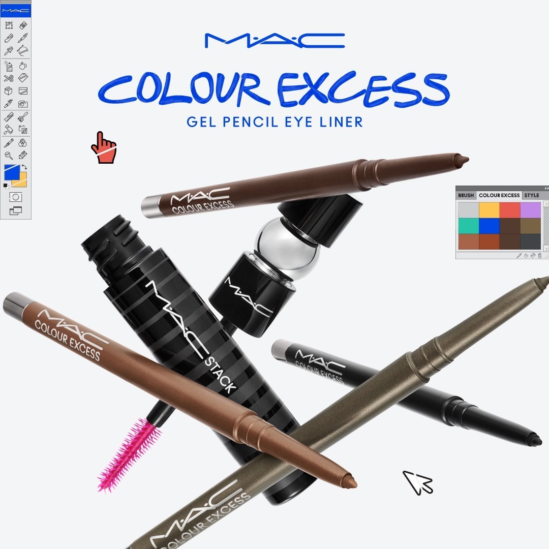 MAC acu zīmuļa krāsa Excess Gen zīmuļa acu laineris - 0,35 g