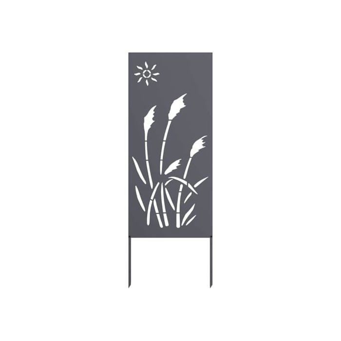 Buitenwanddecoratie - vidaXL - Antraciet - Koudgewalst staal - Weerbestendig - Levendig design
