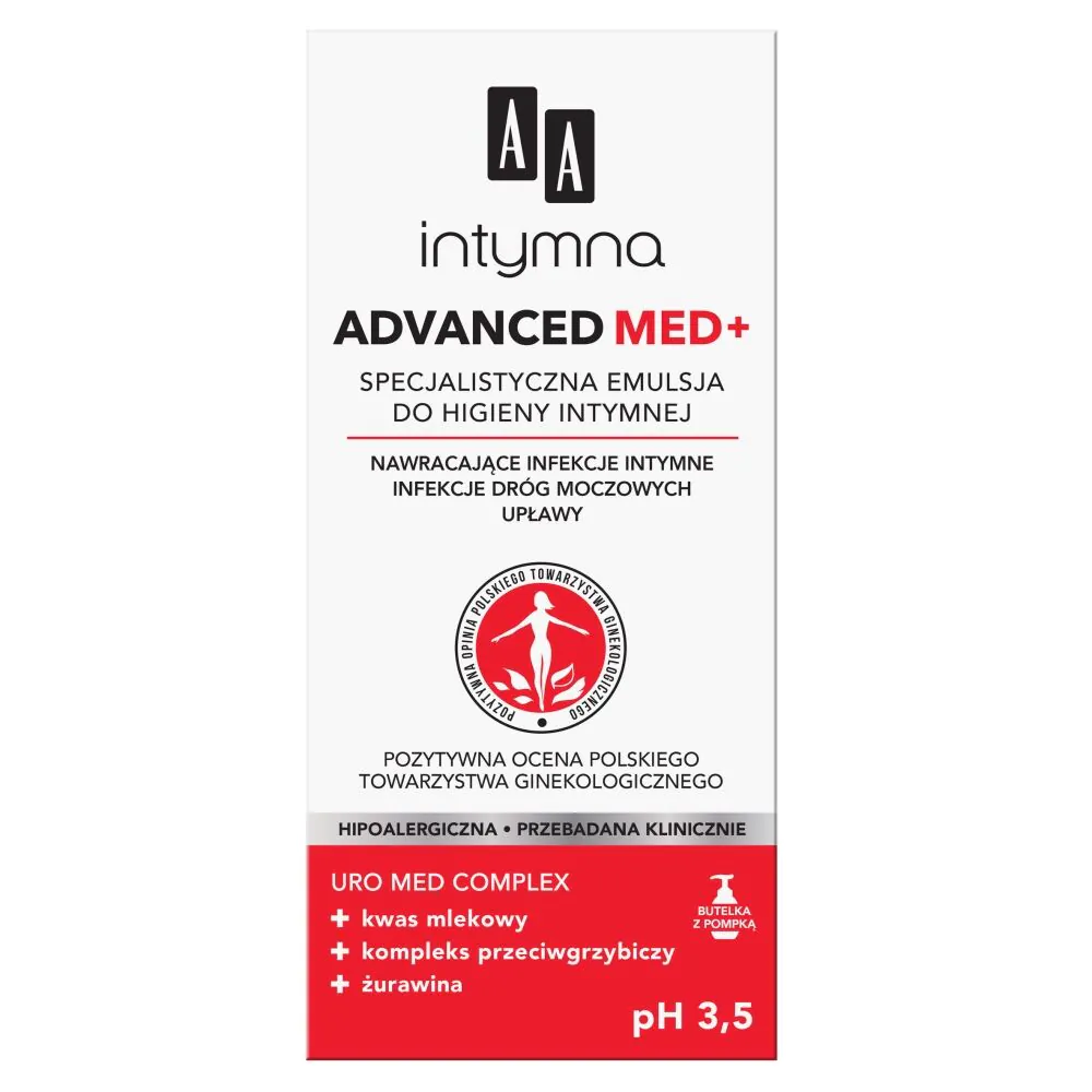 AA Intymna Med. Advanced Specjalistyczna Emulsja do Higieny Intymnej - Dozownik