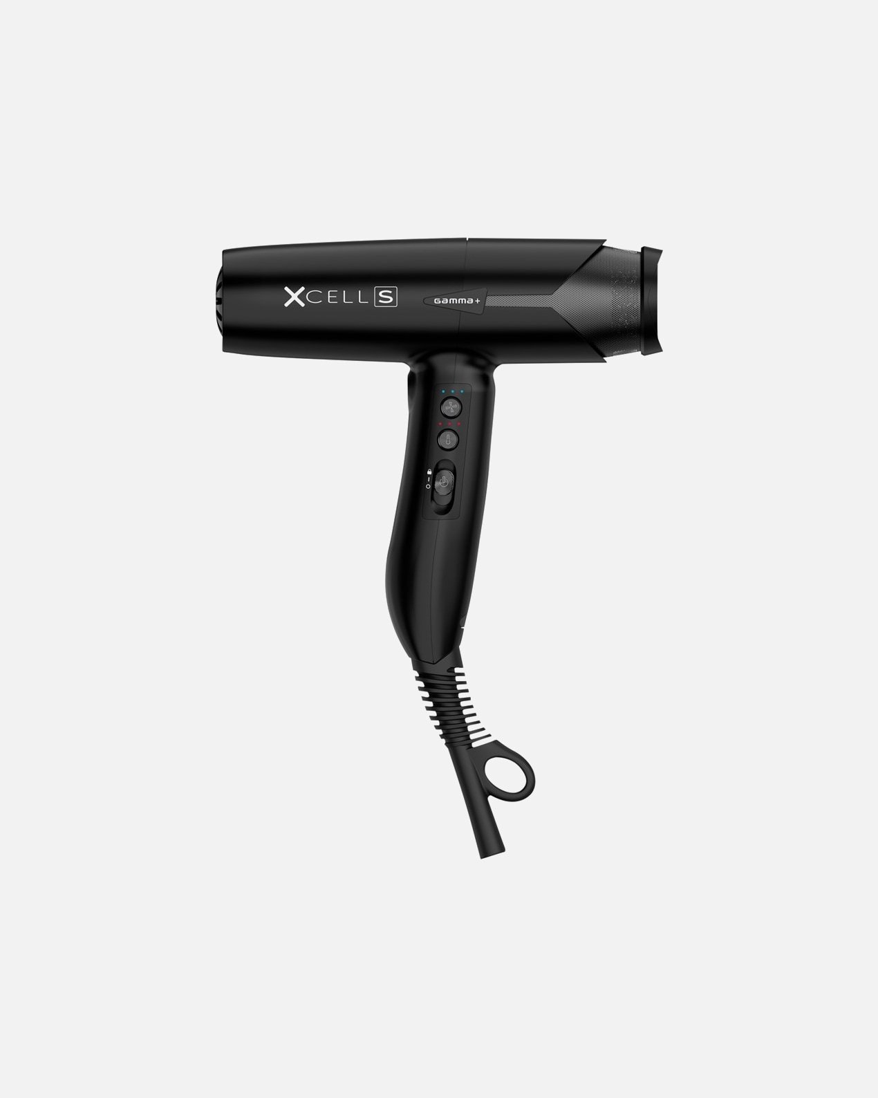 Gamma+ Haartrockner Xcell S Schwarz – Ultraleicht mit Digitalmotor und Ionentechnologie – 1 Stück
