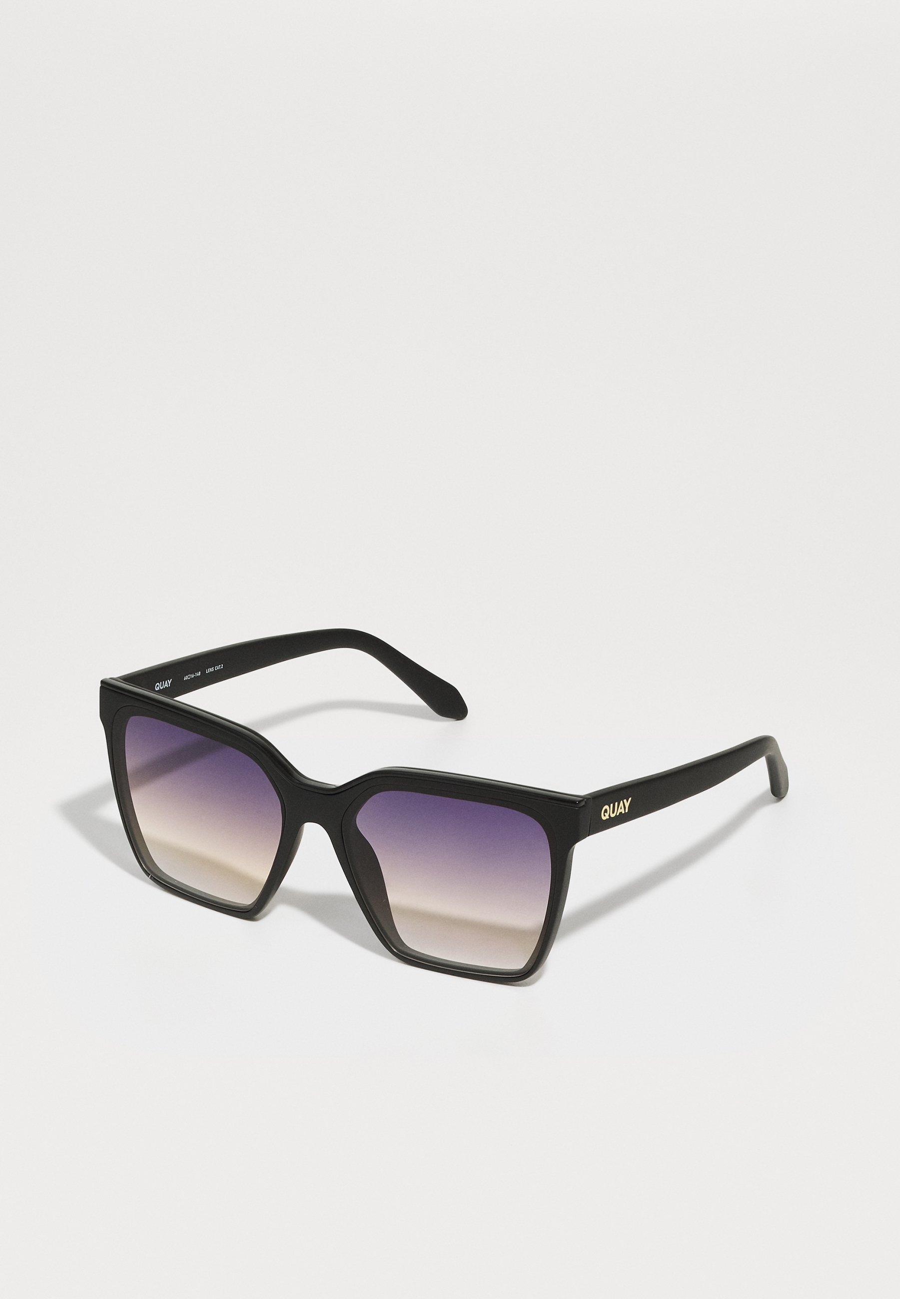 QUAY AUSTRALIA LEVEL UP - Occhiali da sole - nero opaco/papavero crepuscolare
