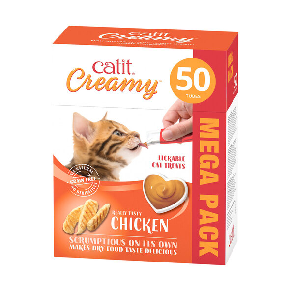 Creamy Chicken Cat Snack, 50 pieces