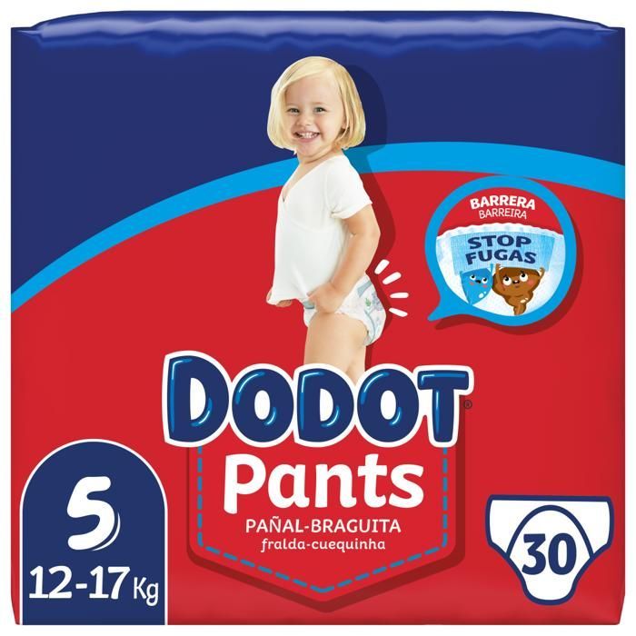 Diaper Pants - DODOT - Size 5 (12-17kg) - 30 count - 360° Leakproof
