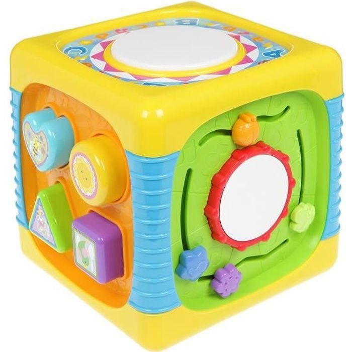 Cube d'activités WINFUN - Music Fun pour bébé de 6 mois et plus - Jaune