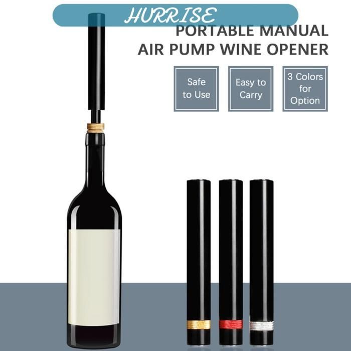 Sonew Manual Wine Bottle Opener, Portable Manual Wine Bottle Opener, Air Pressure Pump, Accessory Items, Red Gold