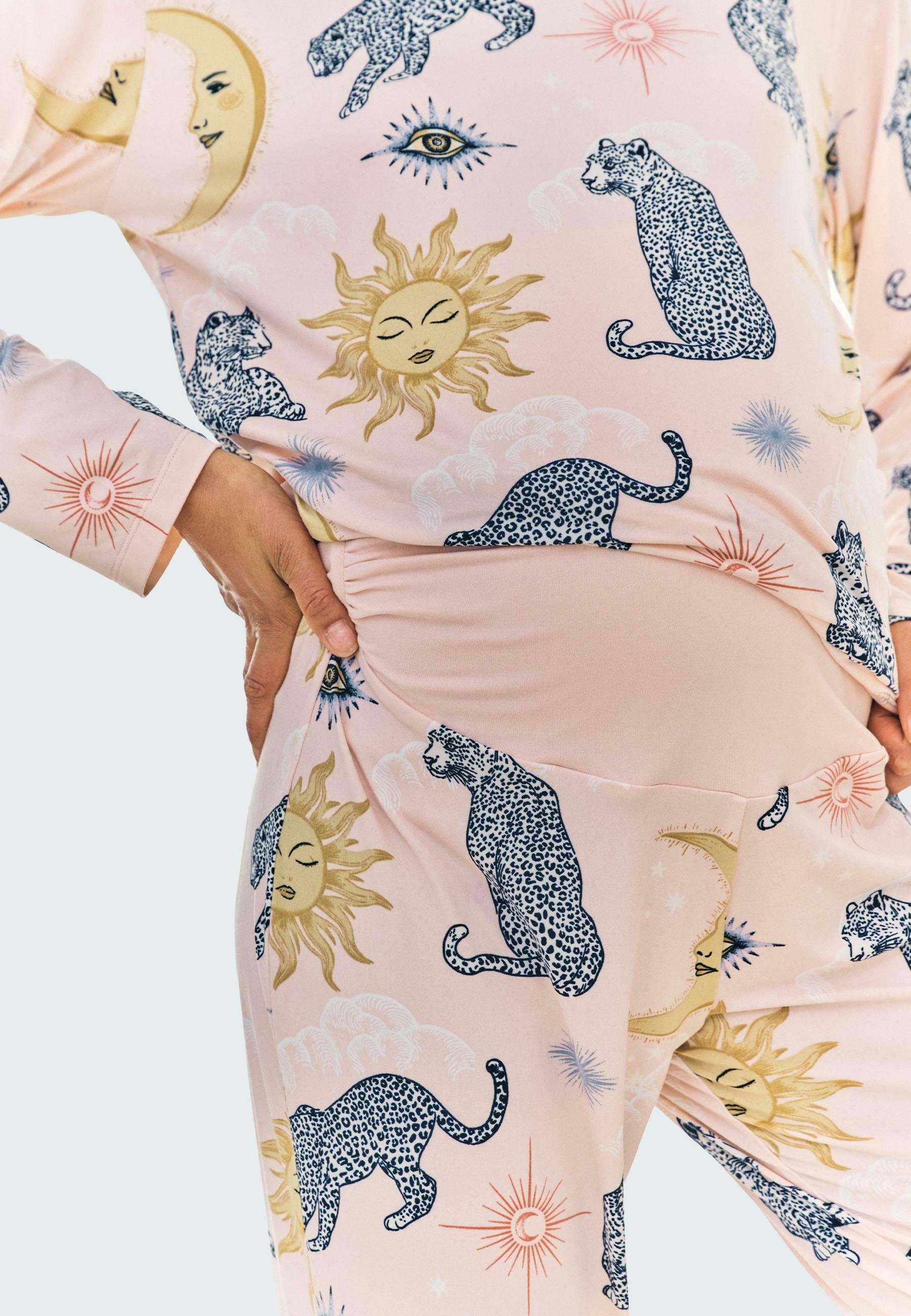 Chelsea Peers HEMELSE LEOPARD SET - Pyjamaset - roze