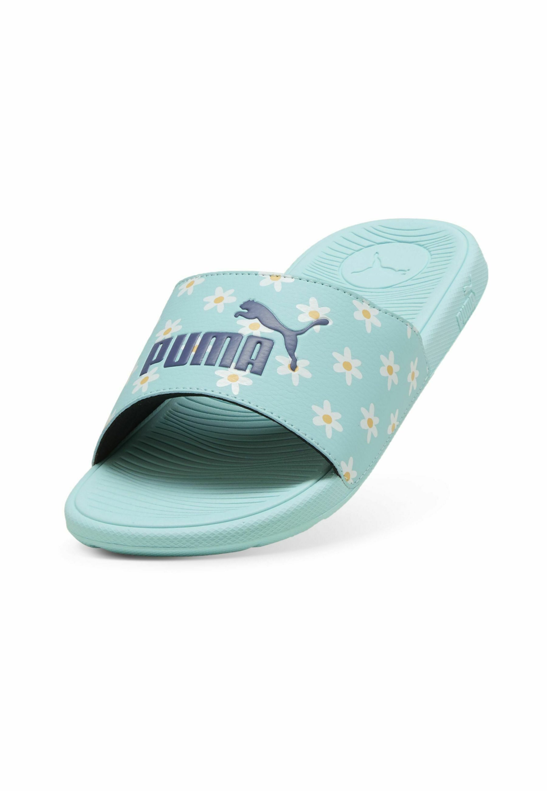 Puma COOL CAT 2.0 DAISIES - Mules - bleu lac, blanc cristal, presque abricot