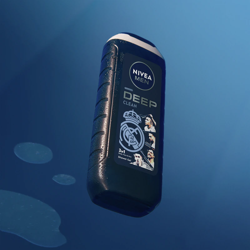 NIVEA MEN Real Madrid Gel de Banho Hidratante 3 em 1