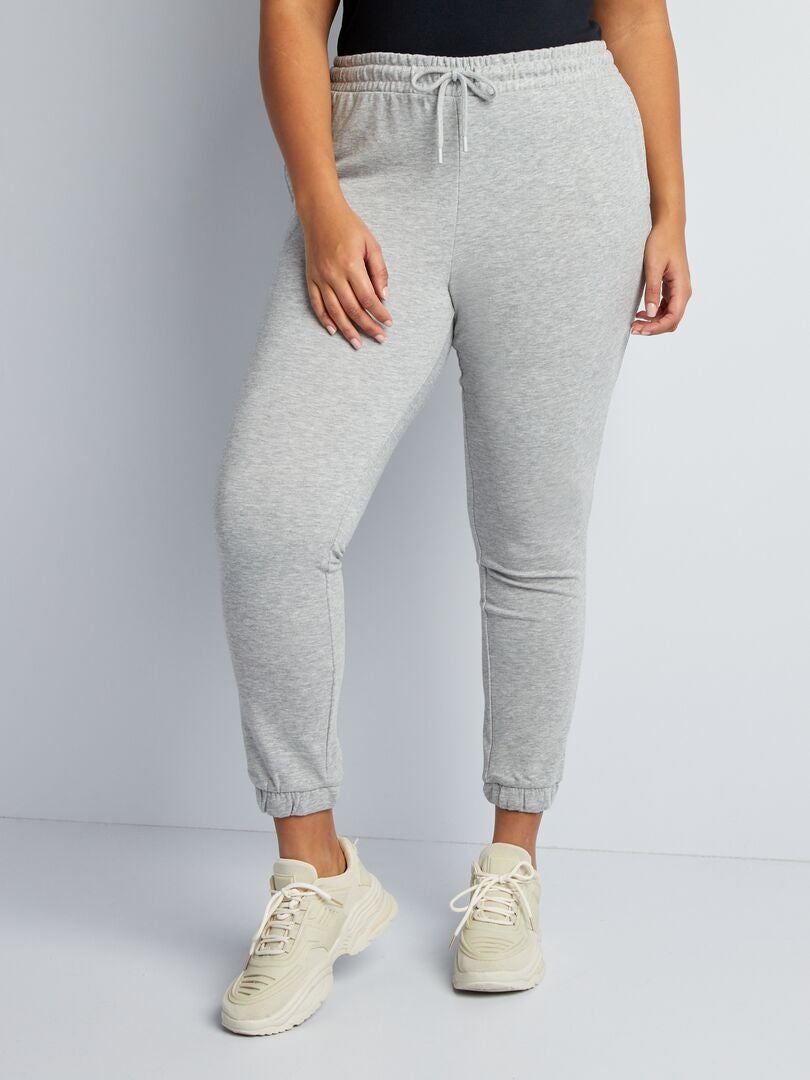 Fleece joggingbroek - GRIJS