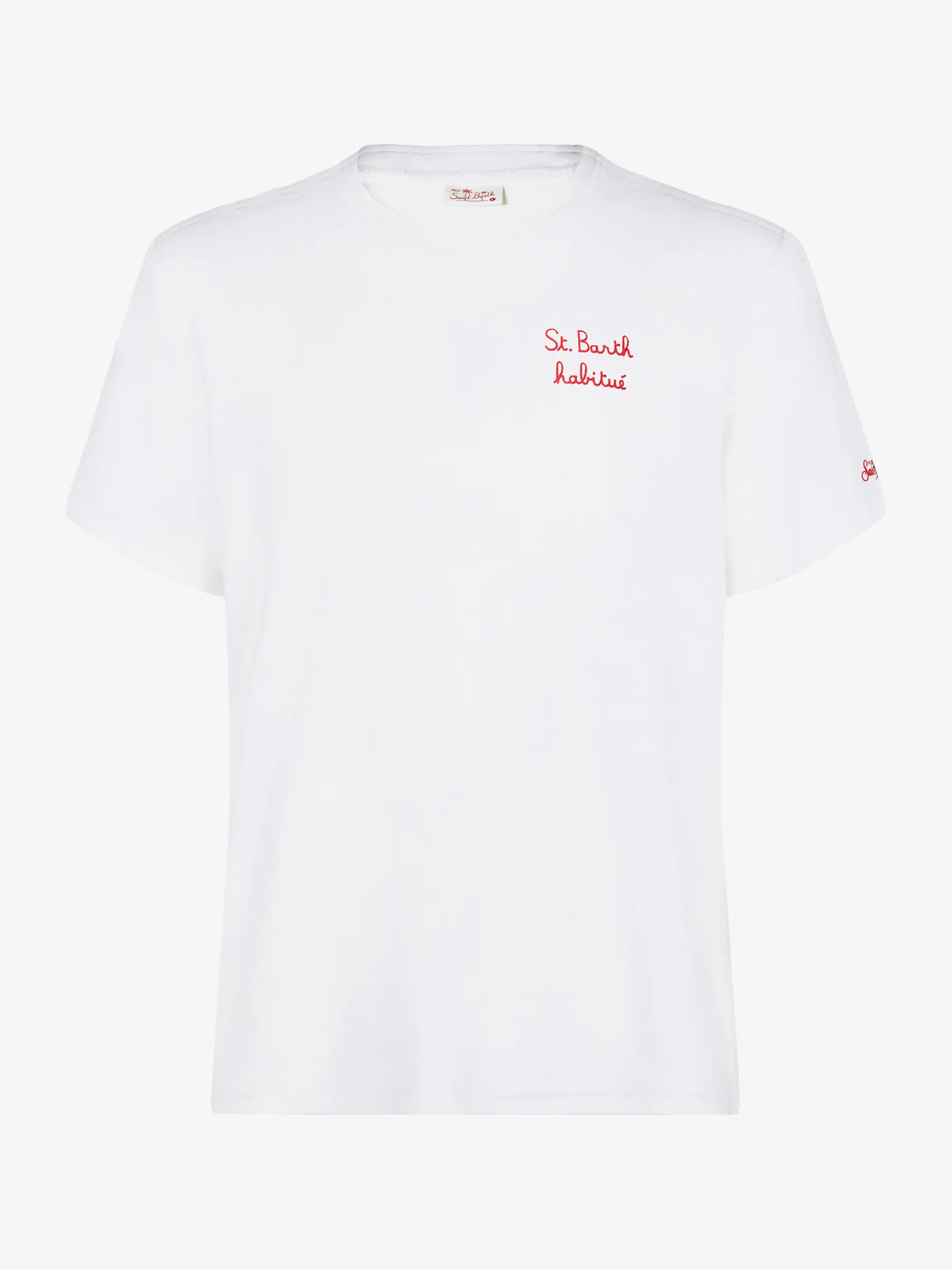 T-shirt da uomo con ricamo St. Barth habituè