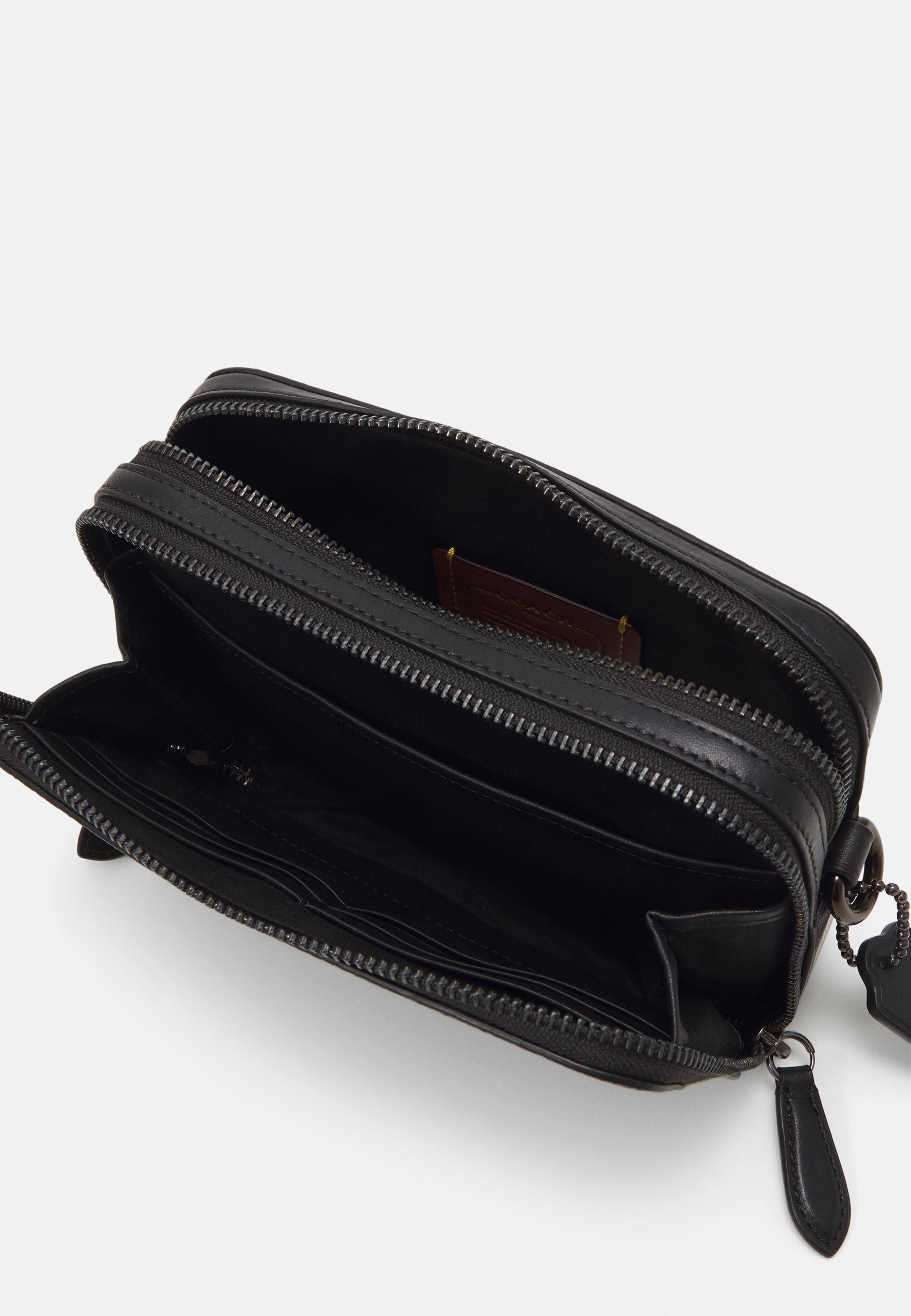 COACH CHARTER CROSSBODY TAS 19 IN SIGNATURE CANVAS - Crossbodytas - antraciet