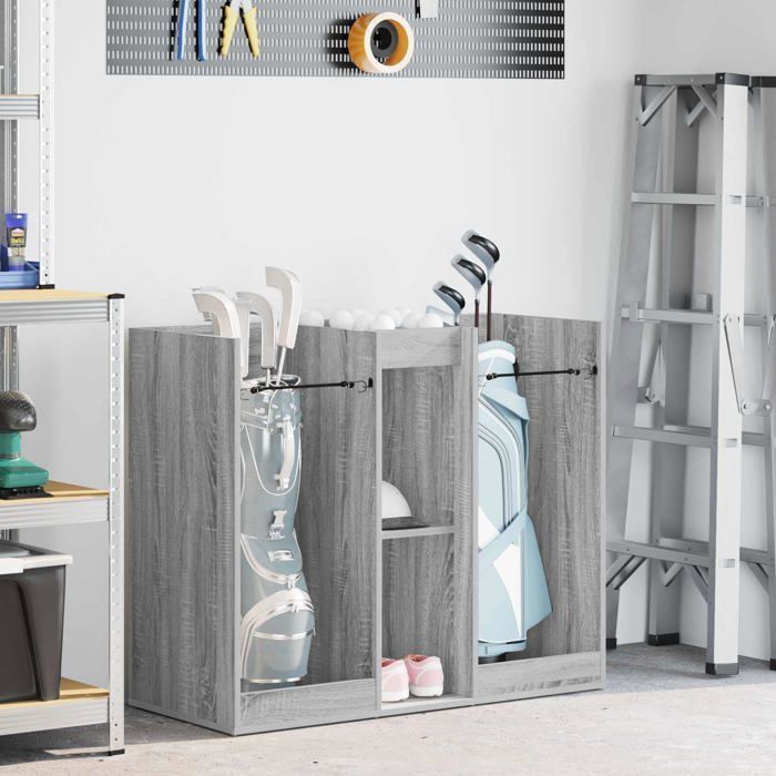 Armario para guardar material de golf - vidaXL - Gris Sonoma - 102x45x85,5 cm - Gran capacidad de almacenamiento