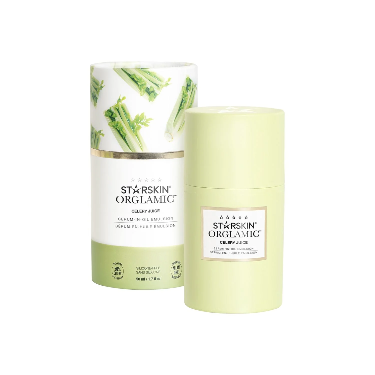 Orglamic ORGLAMIC™ Celery Juice Serum-in-Oil Emulsion - Siero viso effetto globale, Olio viso effetto globale