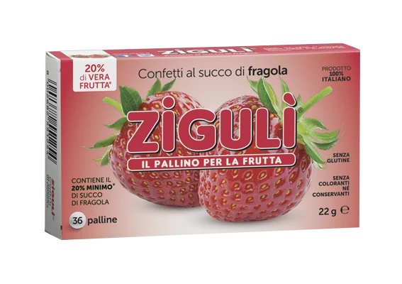 ZIGULÌ Zigulì Aardbeienblisters 36 multivitaminebolletjes