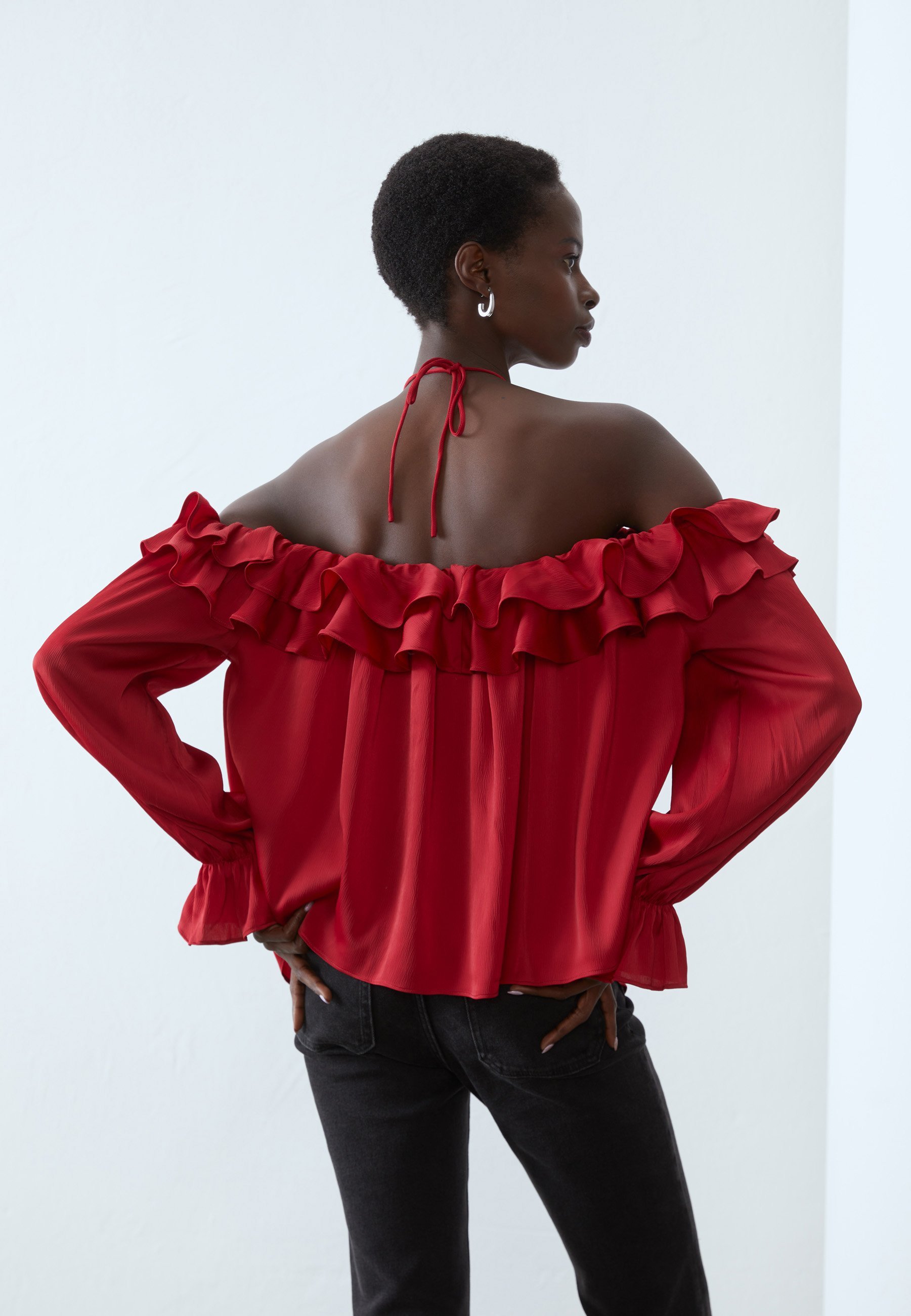 Blouse Anna Field - rouge foncé