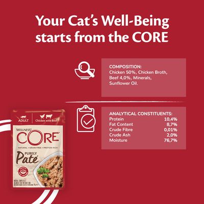 Wellness Core Purely Paté Mokra karma dla kotów