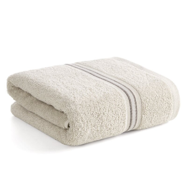 Ręcznik 70x140 Tris beżowy z bordiurą frotte 500 g/m2
