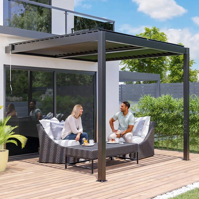 Pérgola bioclimática anexa Candy 3×3 m