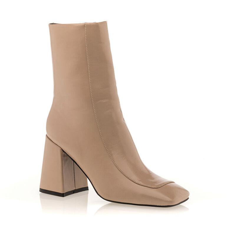Beige Damenstiefel / Stiefeletten