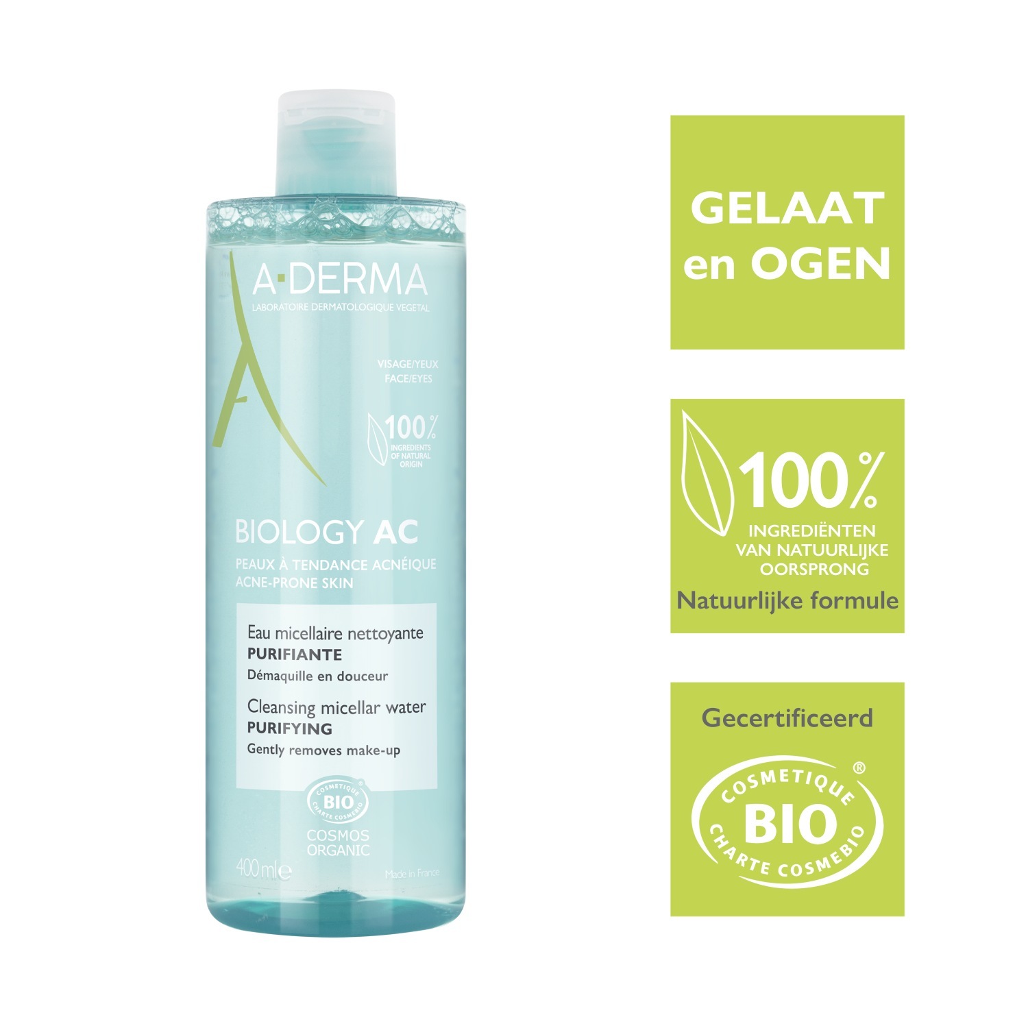 A-DERMA Mizellenwasser Biology AC Čisteća mizellenwasser - 400 ml