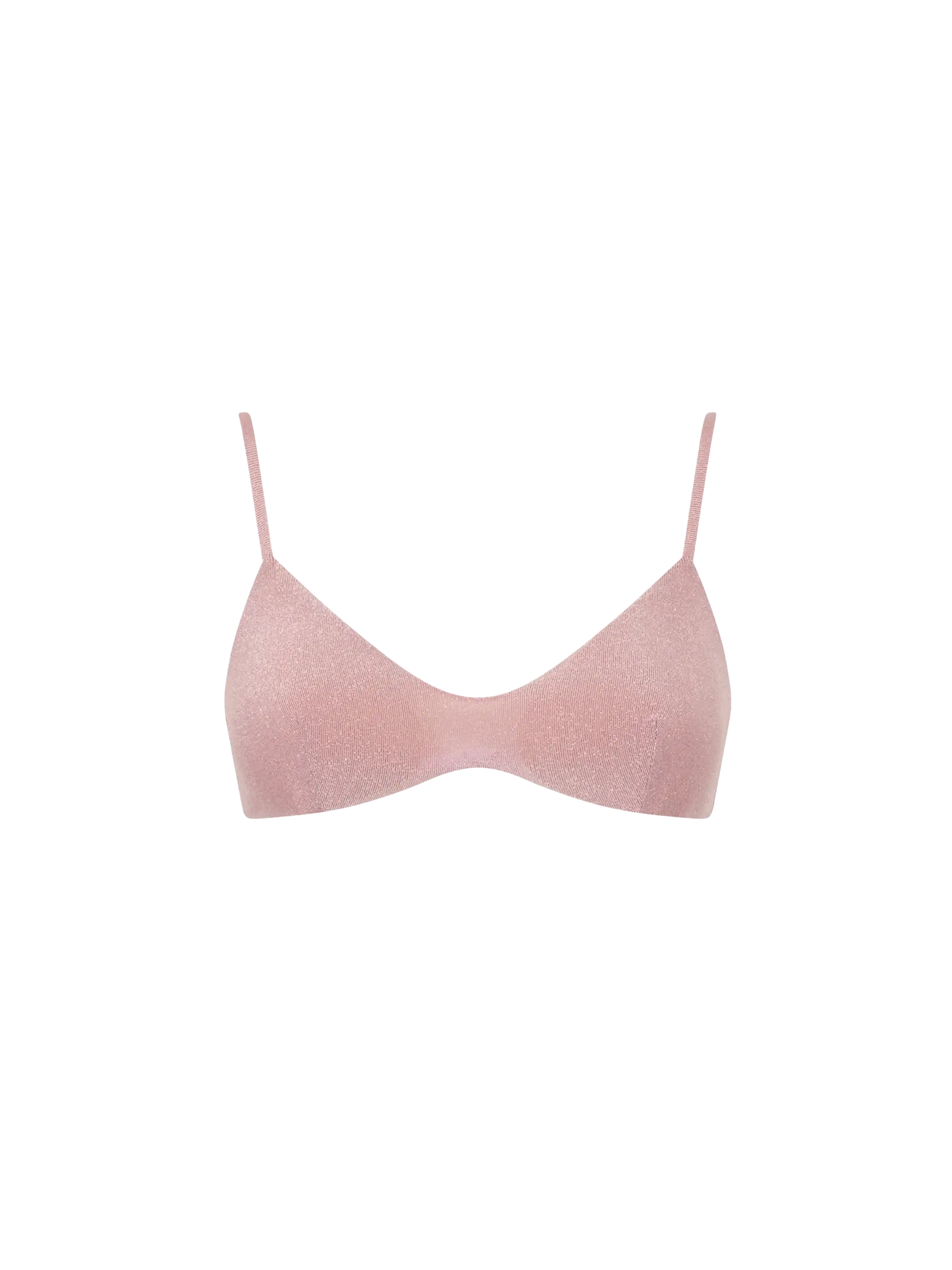 Roze lurex bralette