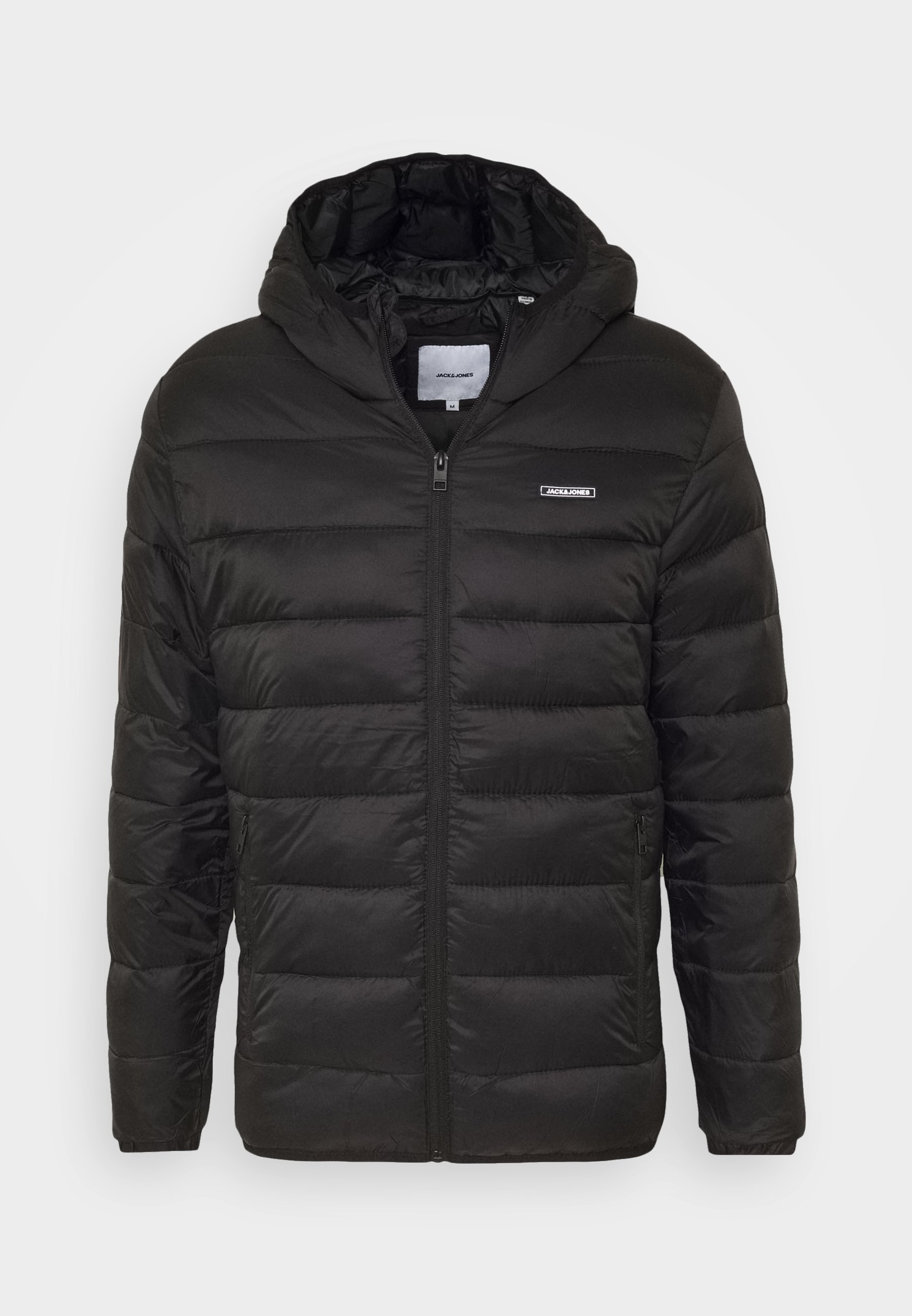 Jack & Jones JJVINCENT PUFFER HOOD - Lichtgewicht jas - zwart