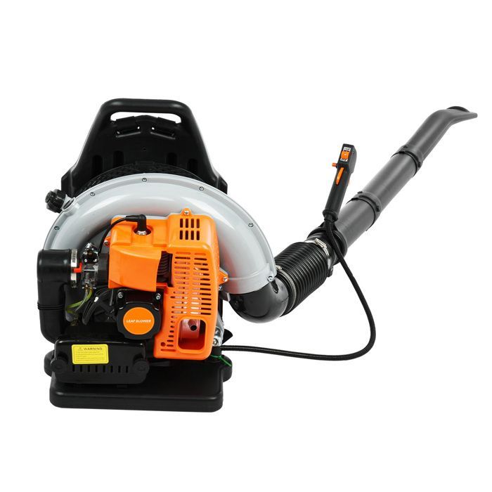 Soffiatore per foglie a zaino a benzina - Aspiratore per foglie - Due tempi raffreddato ad aria - EB650 - 6800 giri/min - 63 cc - ARANCIONE