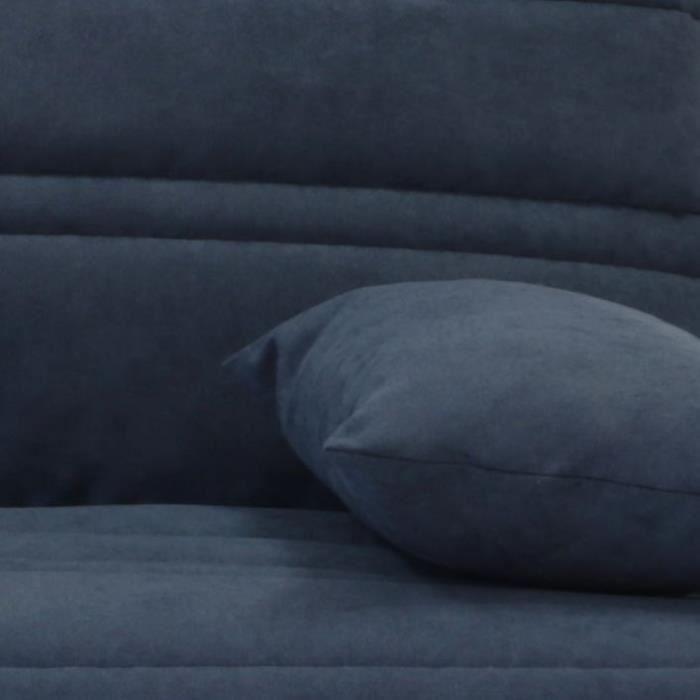 Sofá-cama KRISTEN de 3 lugares com mecanismo click-clack - Largura 199 cm - Colchão de 14 cm - Compartimento de armazenamento