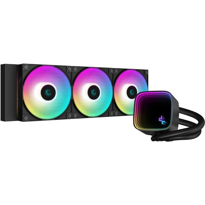 Sistema di raffreddamento a liquido AIO - DEEPCOOL LS720 SE - 3 ventole ARGB da 120 mm - Nero