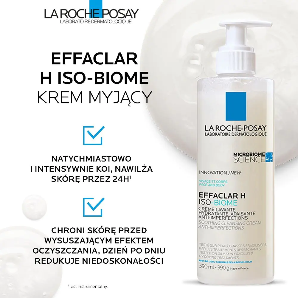 La Roche-Posay Effaclar H Iso-Biome Krem myjący