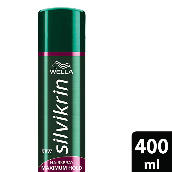 Wella Silvikrin Maximum Hold Lak na vlasy, 400 ml