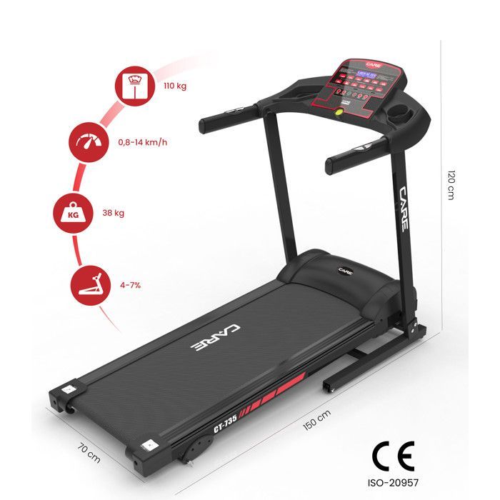 Tapis de course connecté - 14km/h - CARE - KINOMAP