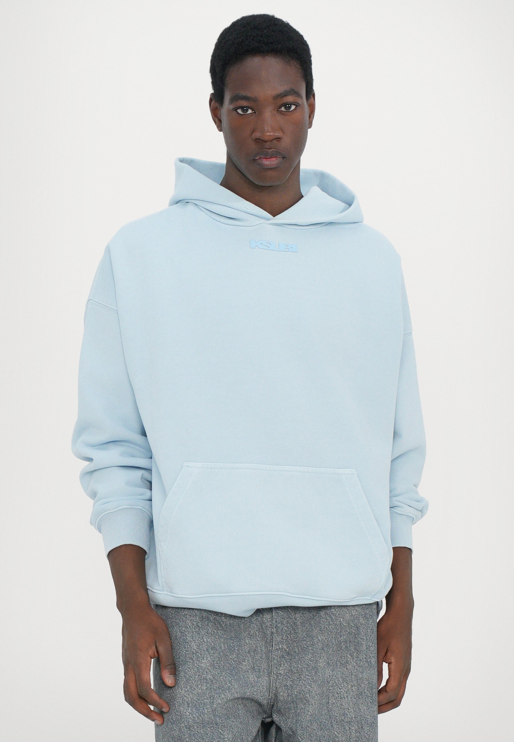 Ksubi SOTT EKCESS HOODIE SHALLOWS - Pulover s kapuco - moder