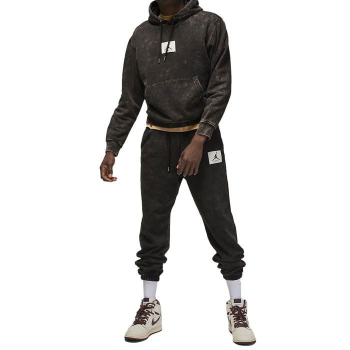 Sudadera con capucha Nike JORDAN ESSENTIAL FLEECE - Negra - Para hombre - Manga larga