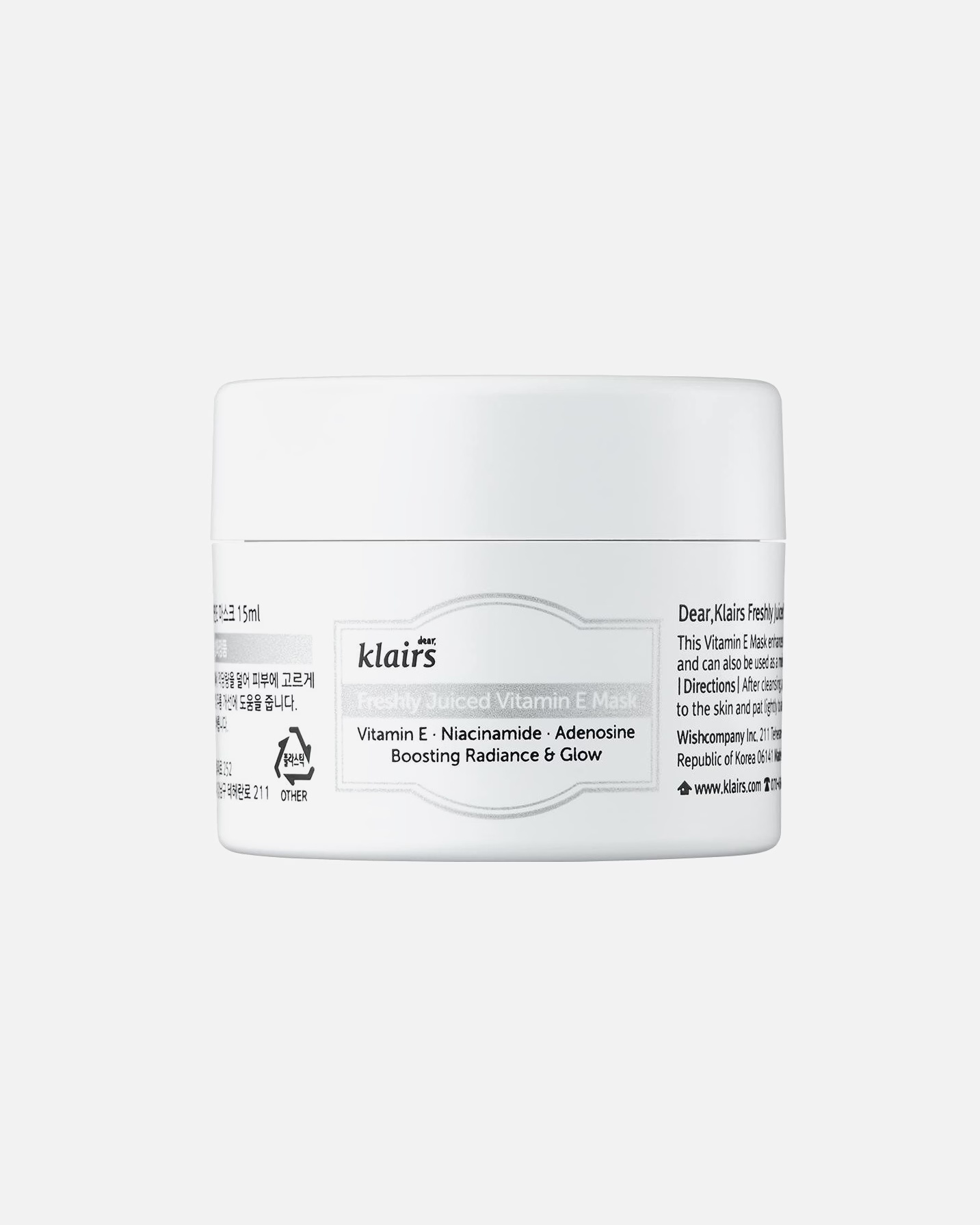 „Dear Klairs“ šviežiai spaustų vitamino E kaukė