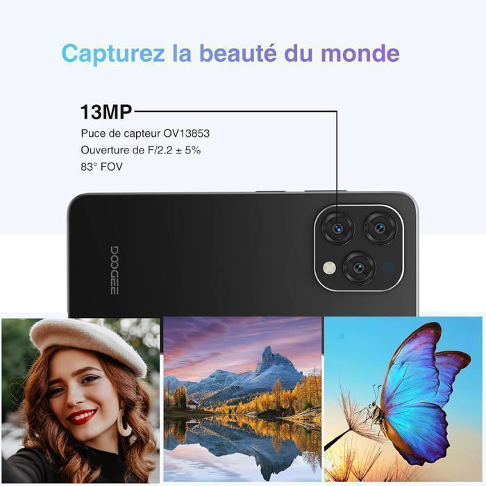 Smartphone DOOGEE N55 - Ecran de 6,56