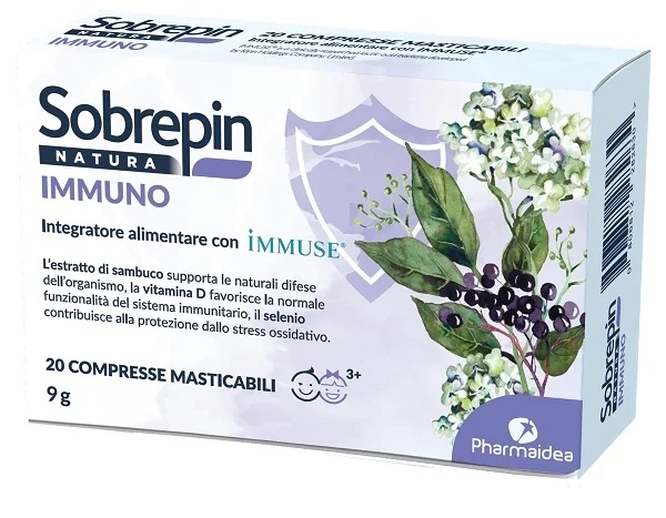 SOBREPIN Sobrepin Natura Immuno 20 comprimidos Suplemento alimentar para fortalecer o sistema imunológico