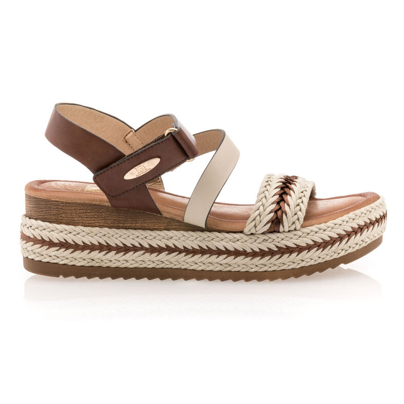 Sandalias marrones para mujer / Zapatos de punta abierta