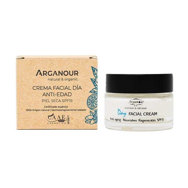 Κρέμα ημέρας με άρωμα Argan κατά της γήρανσης SPF15 | 50ML